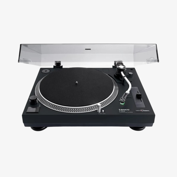LENCO L-3828BK - Direct drive Record Player with USB / PC Encoding - Black